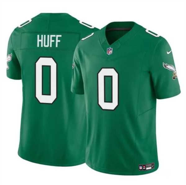 Men & Women & Youth Philadelphia Eagles #0 Bryce Huff Kelly Green 2024 F.U.S.E. Vapor Untouchable Limited Football Stitched Jersey